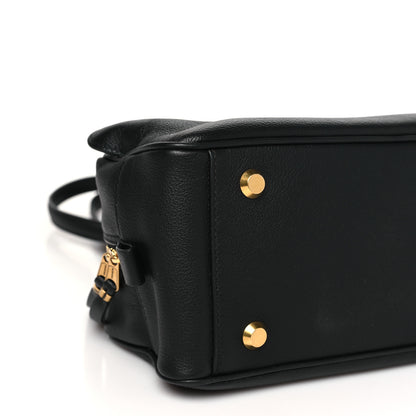 Balenciaga Grained Calfskin Small Carrie Bowling Bag Black 9 of 11