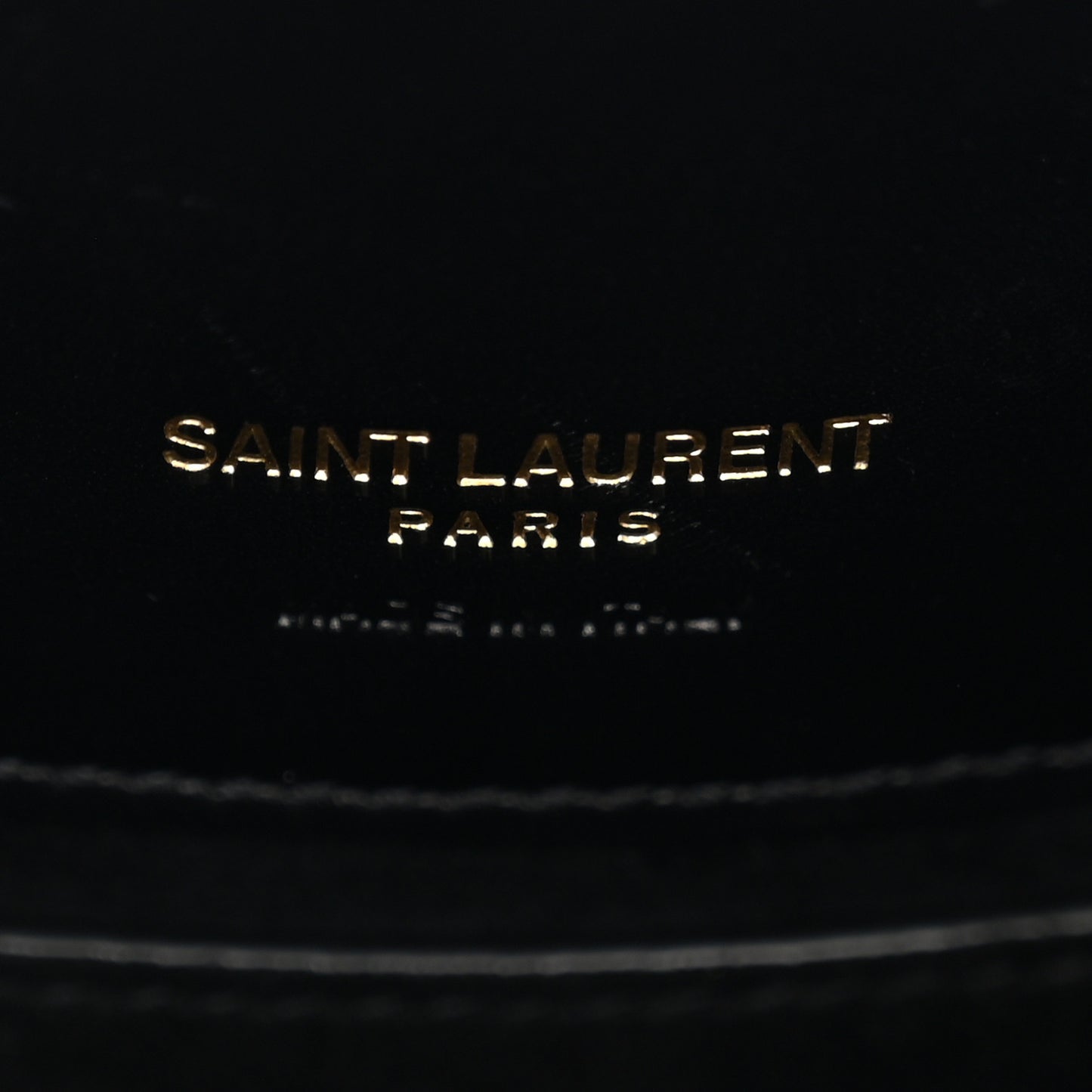 Shiny Calfskin Le 37 Small Bucket Bag Black