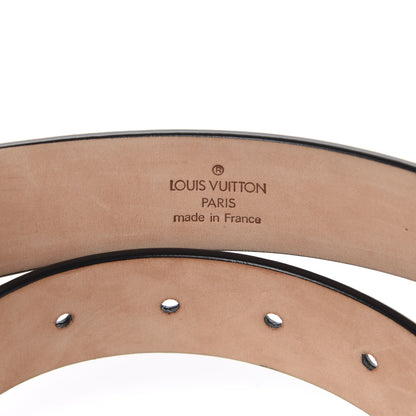 Louis Vuitton Calfskin Ceinture LV Stamped Belt 90 36 Black 5 of 6
