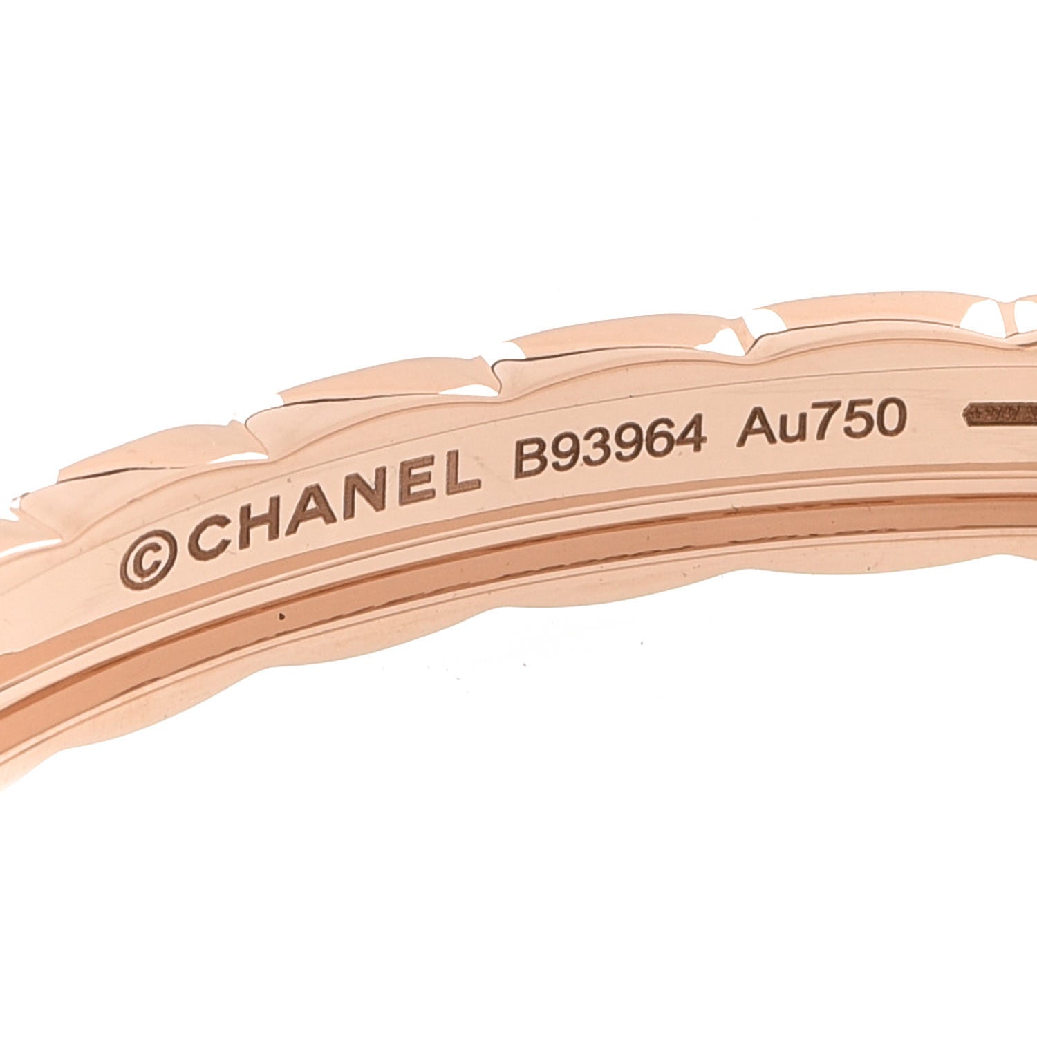 Chanel 18K Beige Gold Coco Crush Bangle Bracelet S 4 of 5