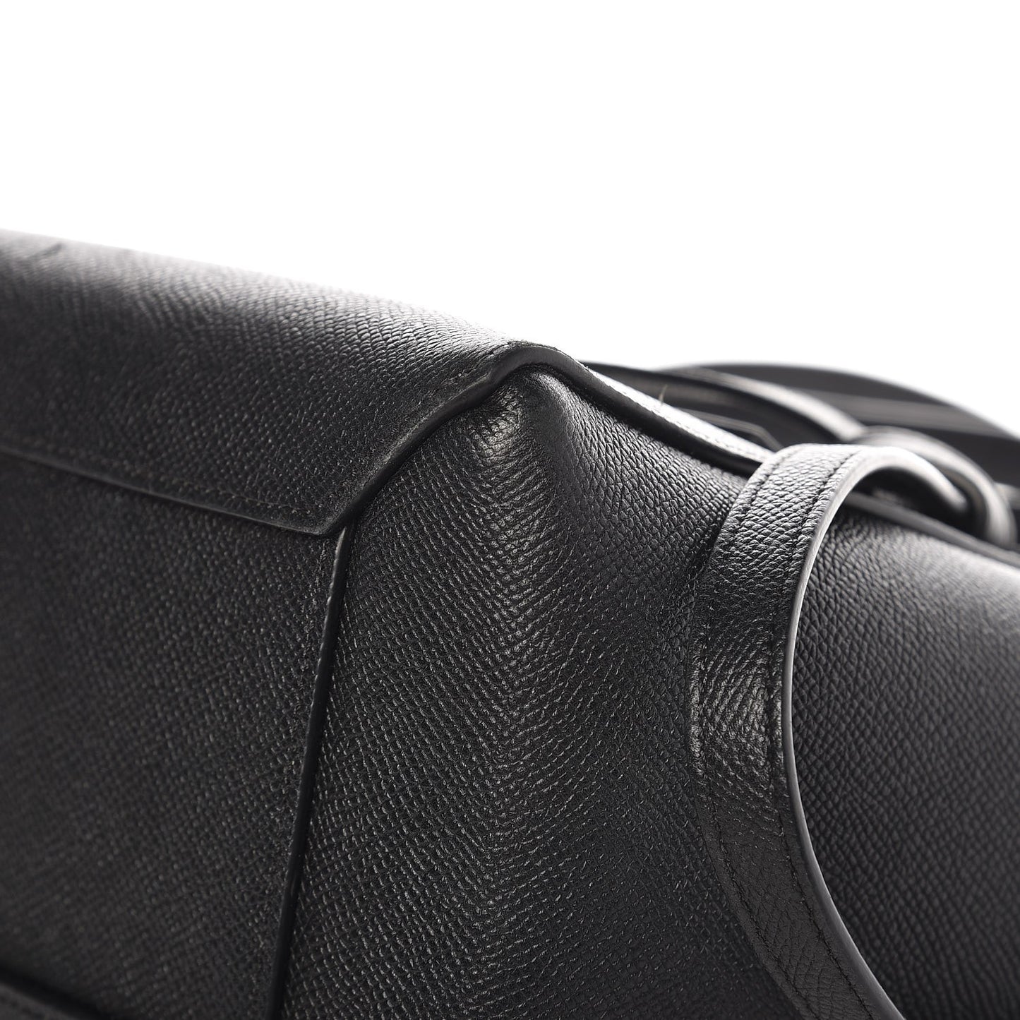 Grained Calfskin Micro Belt Bag Black
