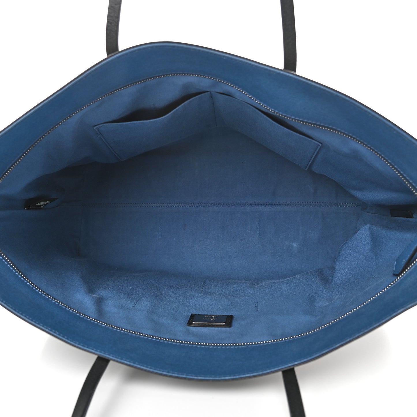 Vitello Elite Cuoio Monster Buggies Medium Roll Tote Black Multicolor Blue Cobalto