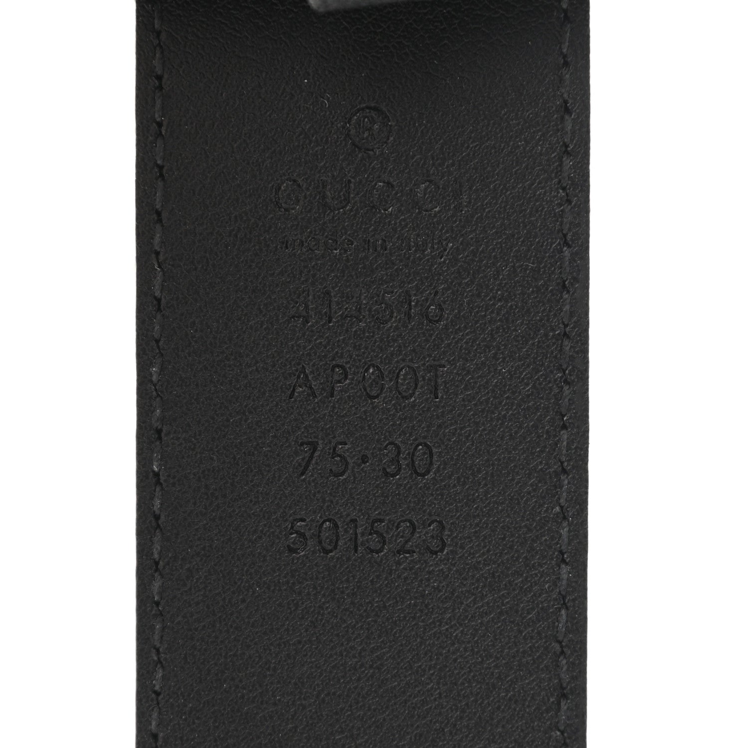 Gucci Calfskin Double G 30mm Belt 75 30 Black 3 of 8