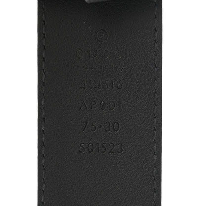 Gucci Calfskin Double G 30mm Belt 75 30 Black 3 of 8