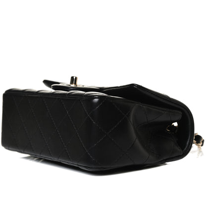 Chanel Lambskin Quilted Mini Rectangular Flap Black 9 of 12