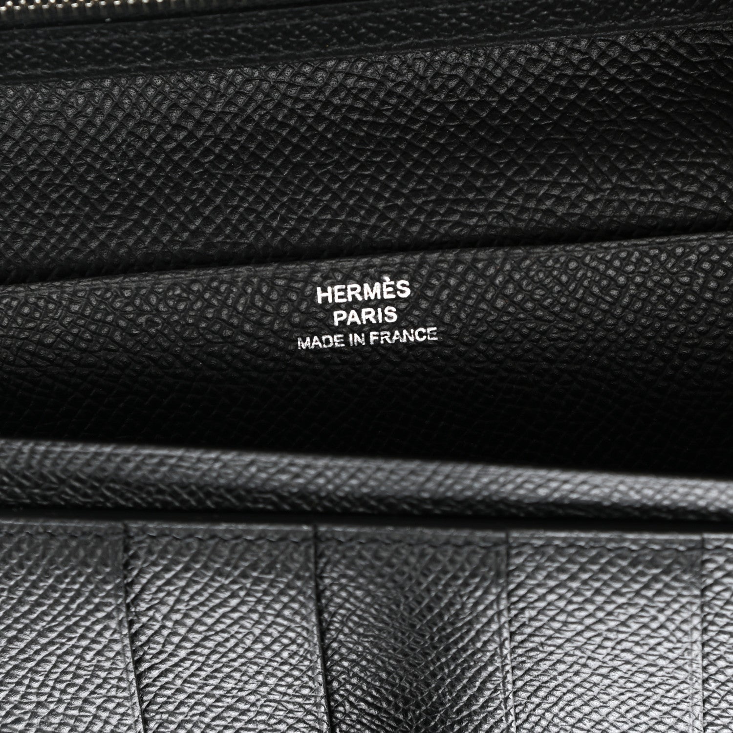 Hermes Epsom Bearn Gusset Wallet Black 6 of 8