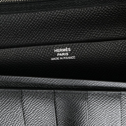 Hermes Epsom Bearn Gusset Wallet Black 6 of 8