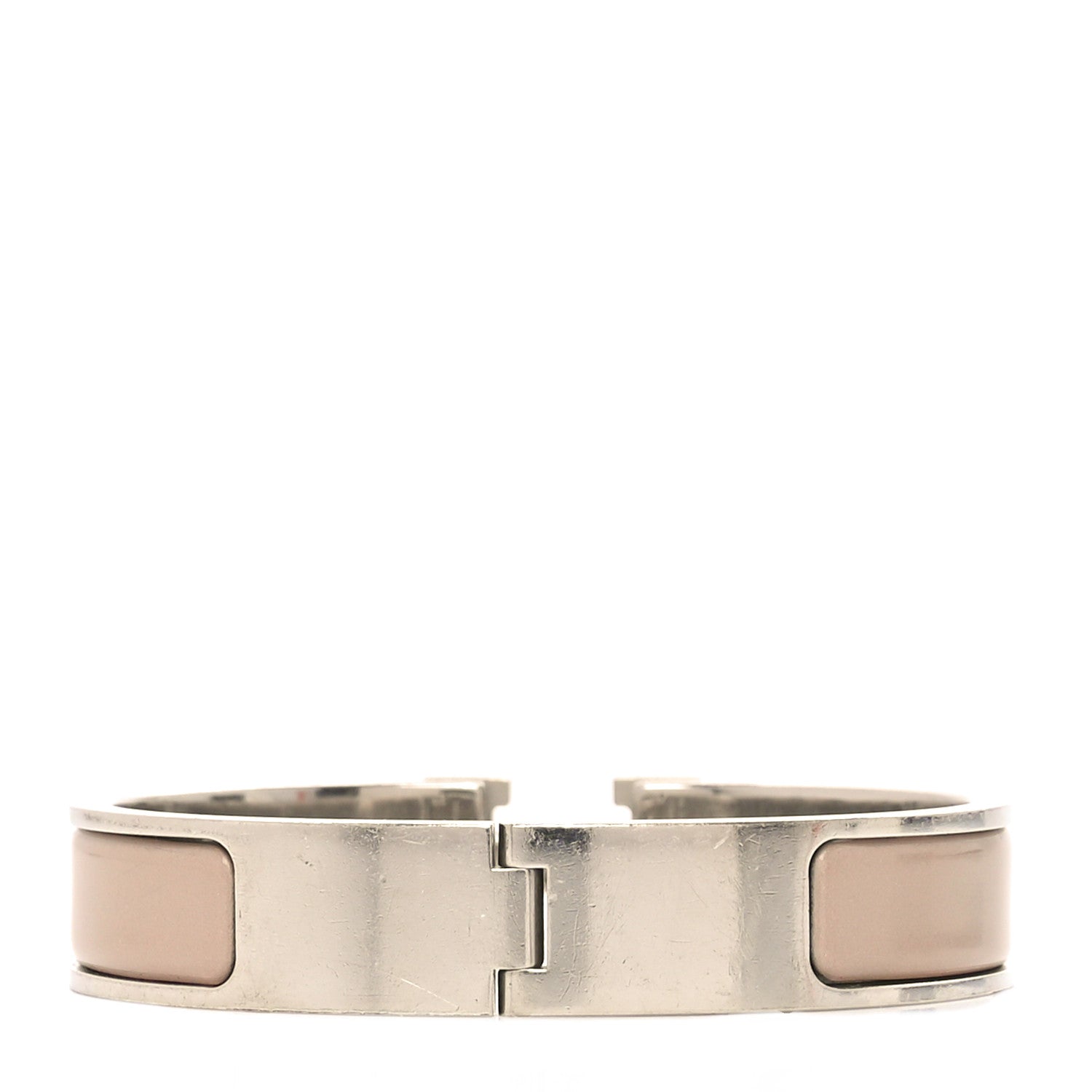 Hermes Enamel Narrow Clic Clac H Bracelet PM Marron Glace 3 of 5