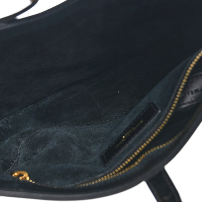 Saint Laurent SAINT LAURENT Patent Calfskin Le 5 A 7 Mini Hobo Black 4 of 9