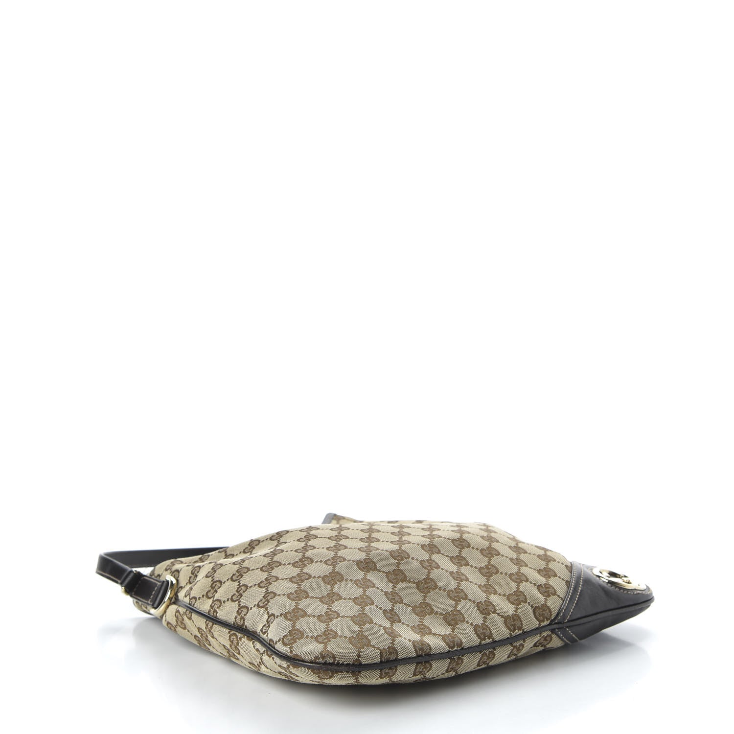 Gucci Monogram Medium New Britt Hobo Dark Brown 4 of 10