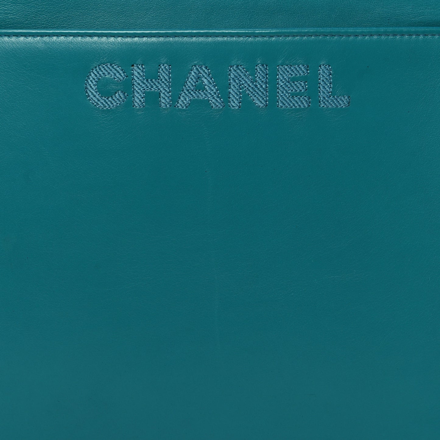 Lambskin Jumbo Shoulder Bag Blue
