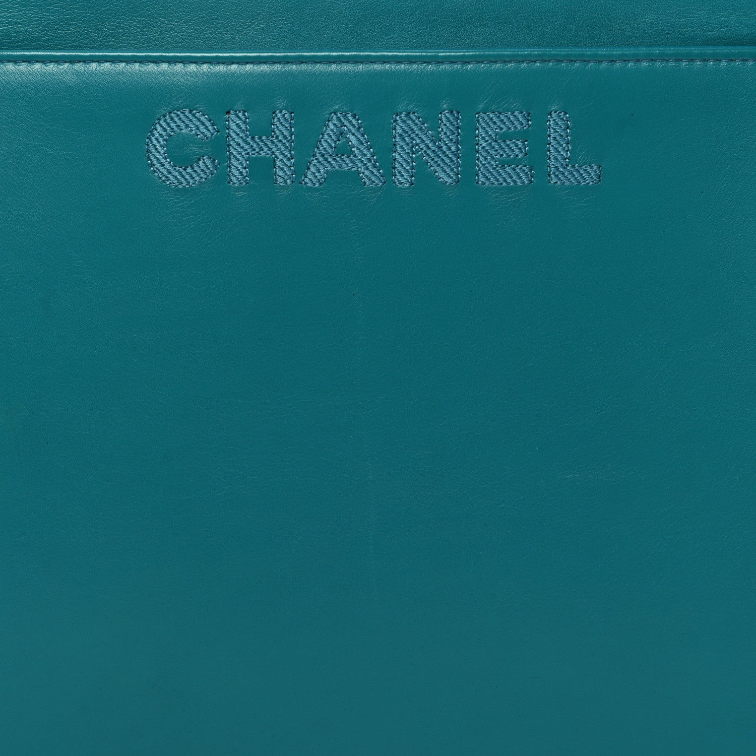 Chanel Lambskin Jumbo Shoulder Bag Blue 9 of 11