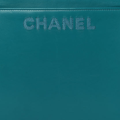 Chanel Lambskin Jumbo Shoulder Bag Blue 9 of 11