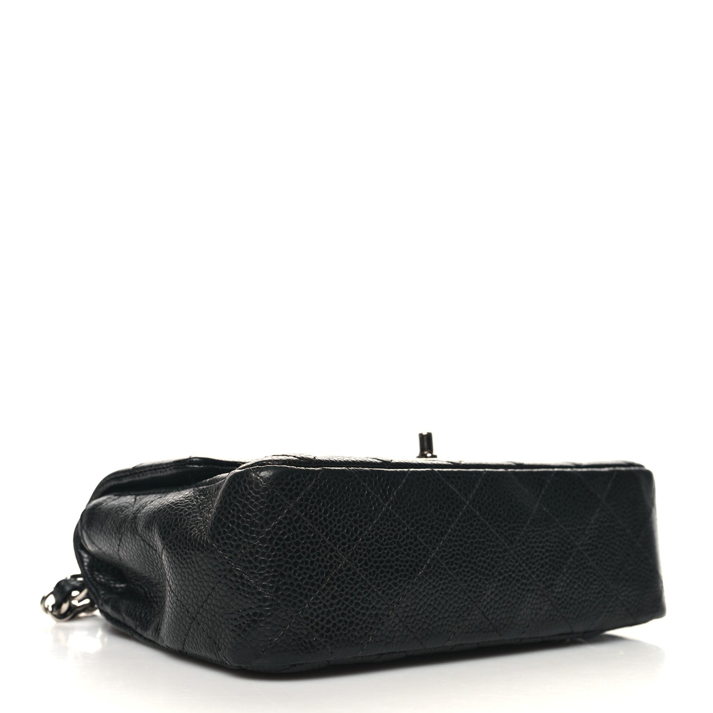 Caviar Quilted Mini Rectangular Flap Black