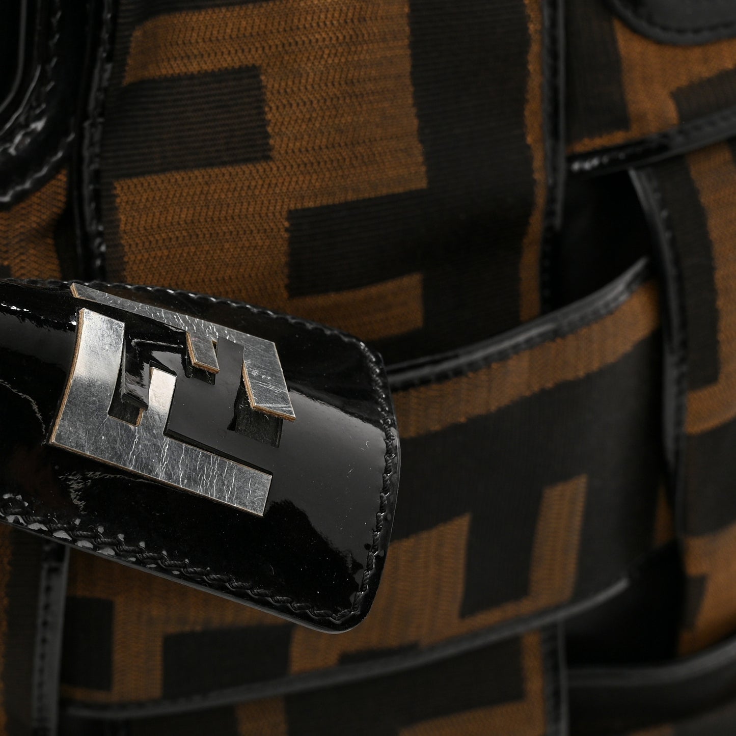 Patent Zucca Crossword Grande Bag Tobacco