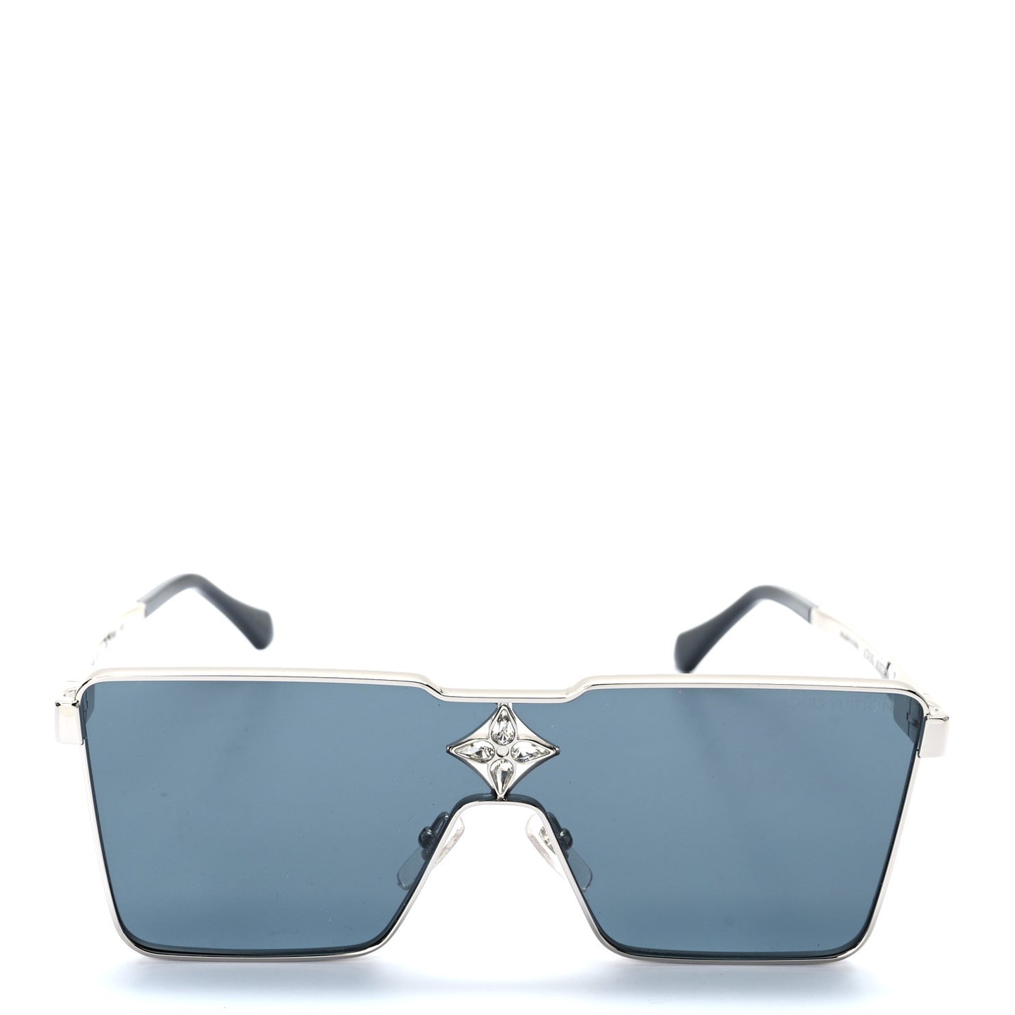 Metal Swarovski Crystal Cyclone Sunglasses Z1815U Silver