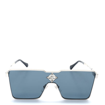 Louis Vuitton Metal Swarovski Crystal Cyclone Sunglasses Z1815U Silver 2 of 7