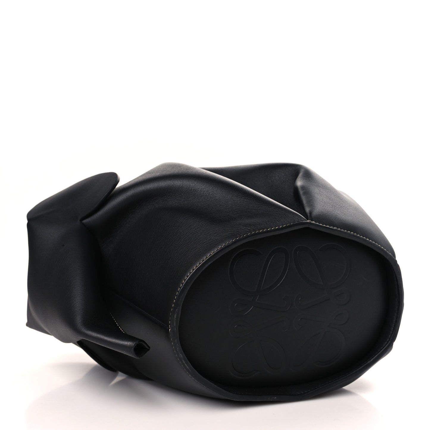 Calfskin Large Elephant Crossbody Bag Black