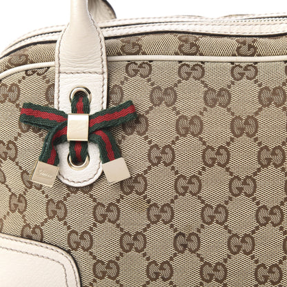 Gucci Monogram Small Princy Satchel Off White 9 of 13