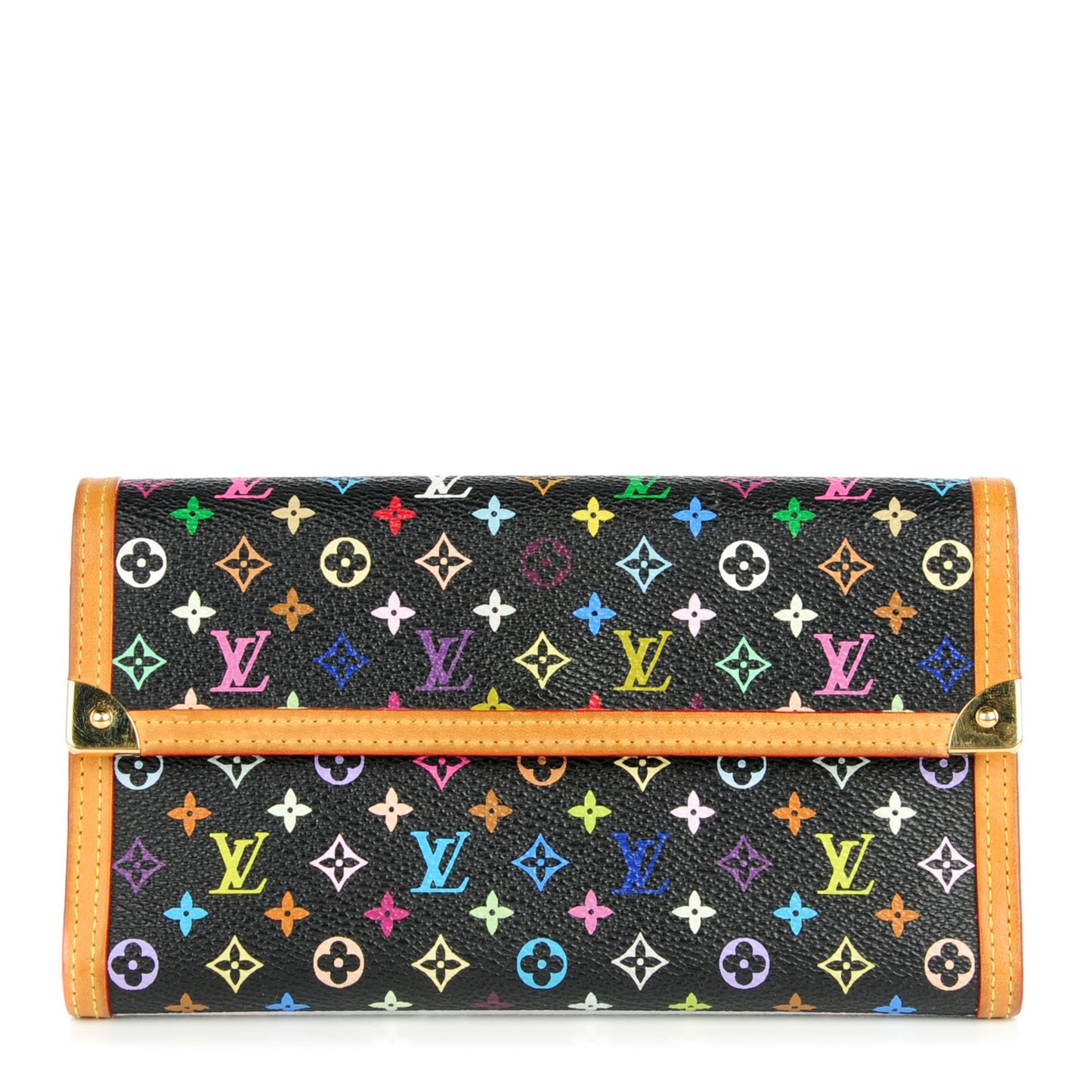 Monogram Multicolor Porte Tresor International Wallet Black