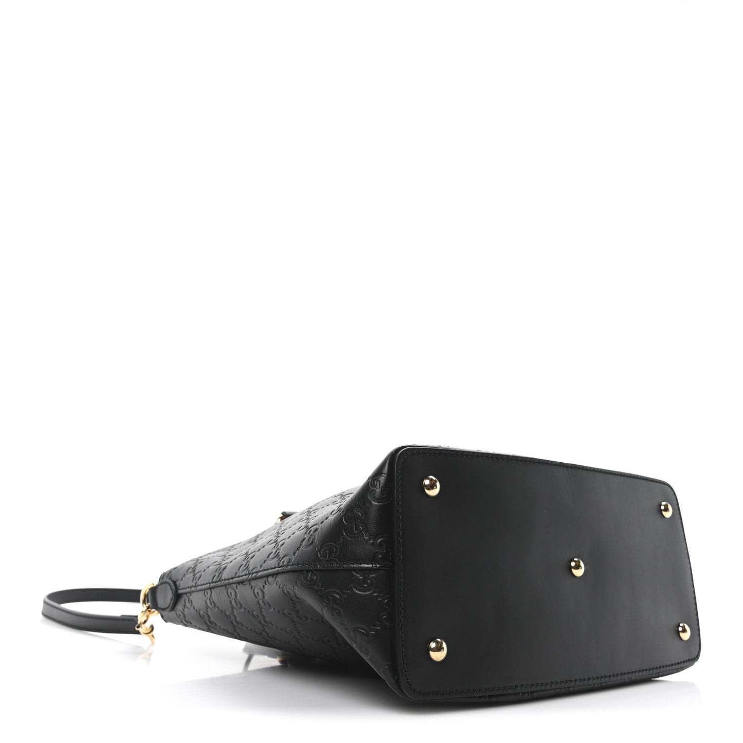 Guccissima Linea A Foldover Tote Black