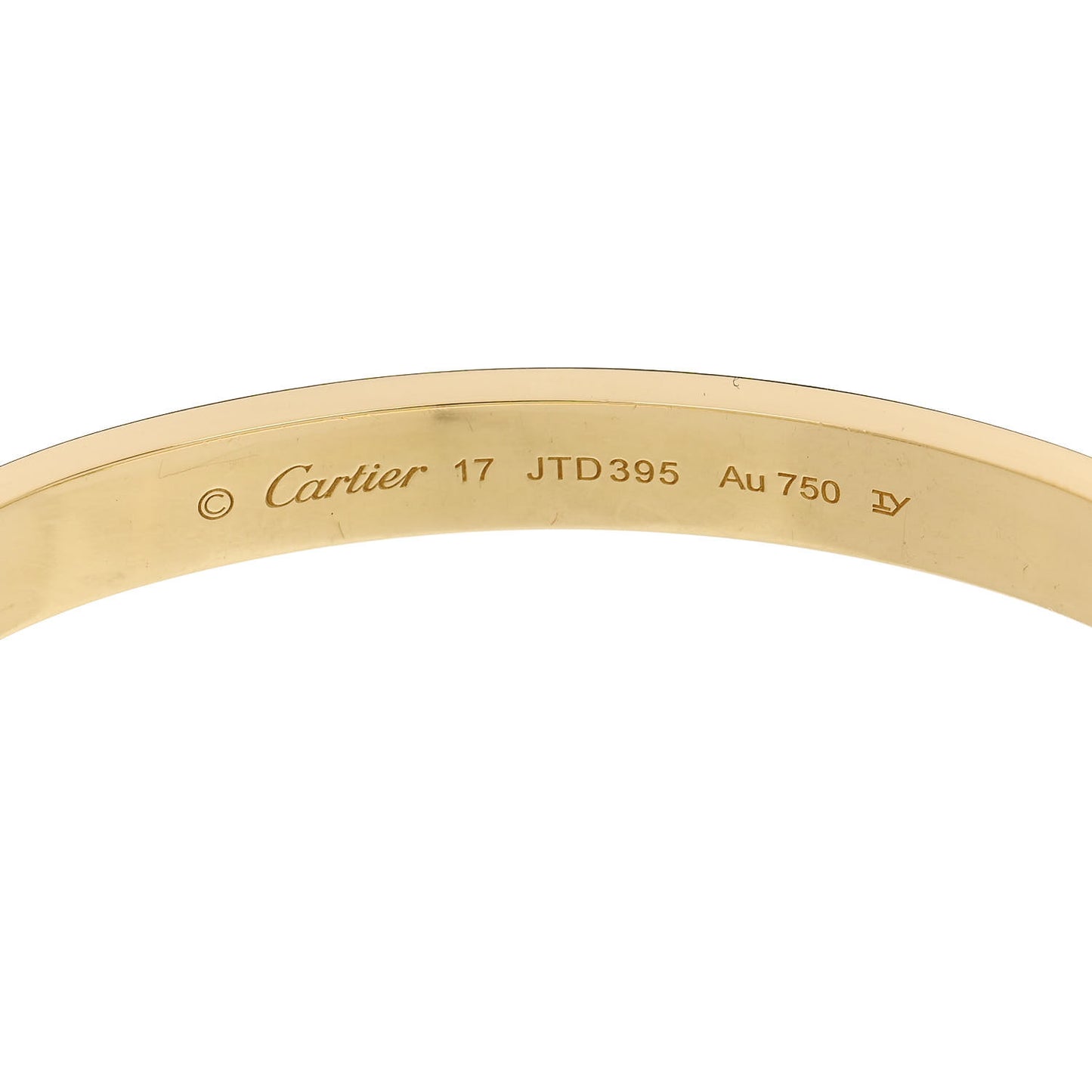 18K Yellow Gold LOVE Bracelet 17