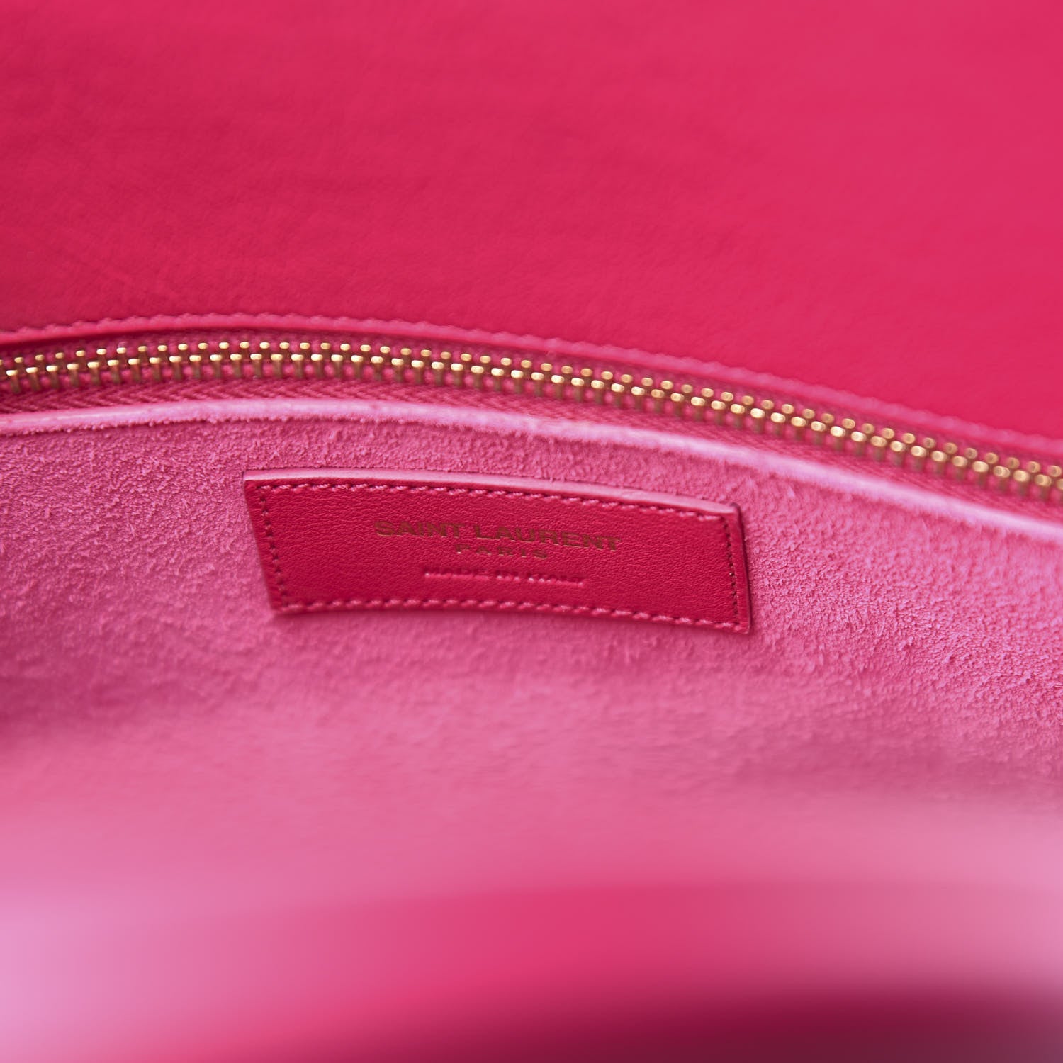 Saint Laurent Calfskin Small Sac De Jour Lipstick Fuchsia 9 of 11