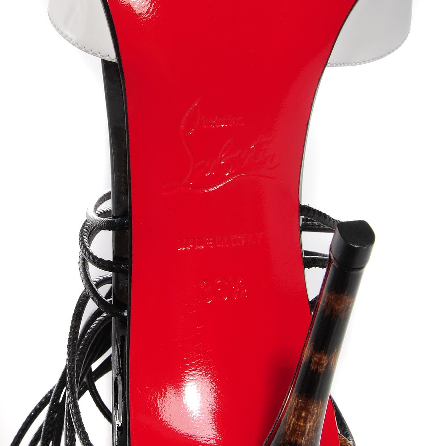 Patent Leopard Confusa Pumps 36.5 White Black