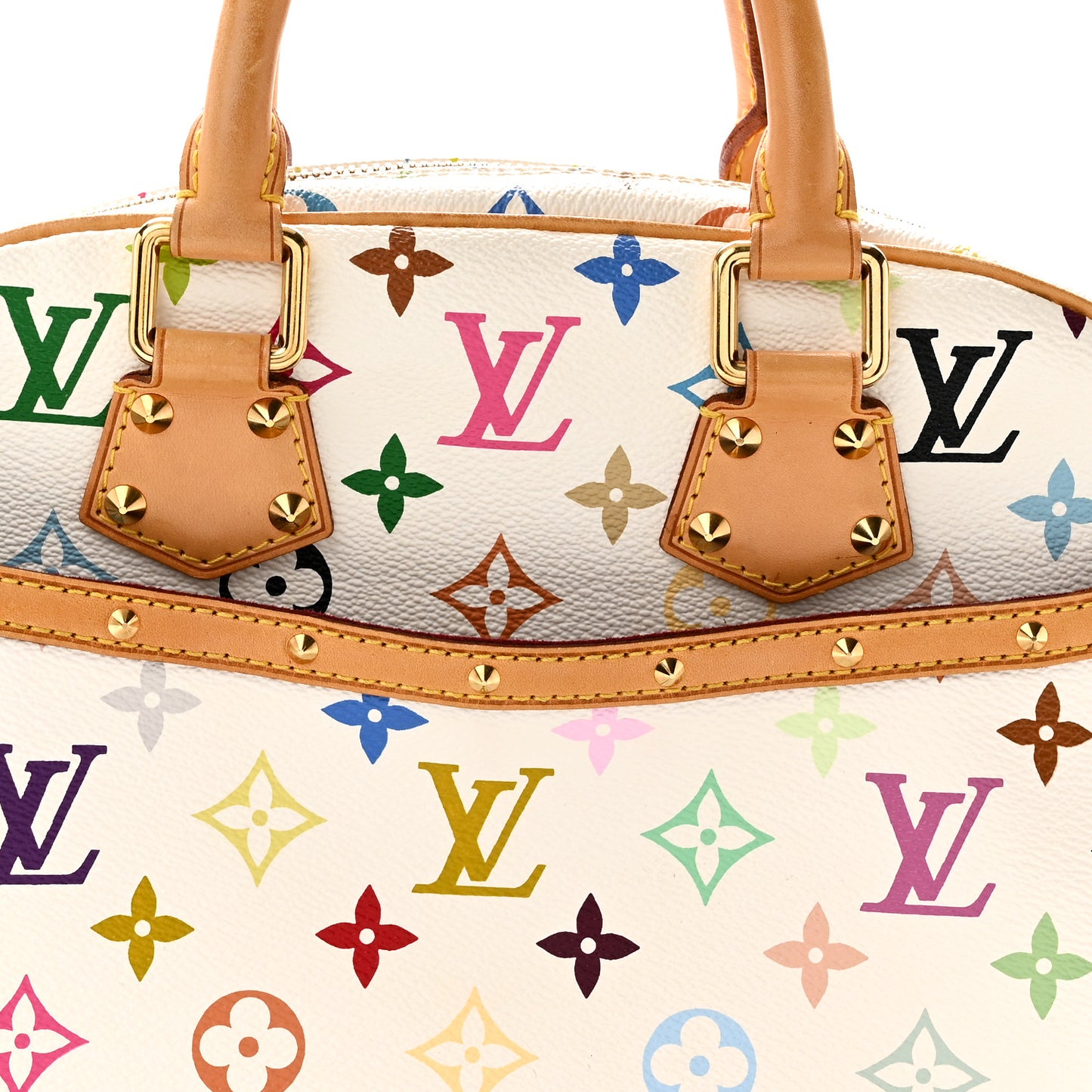 Monogram Multicolor Trouville White