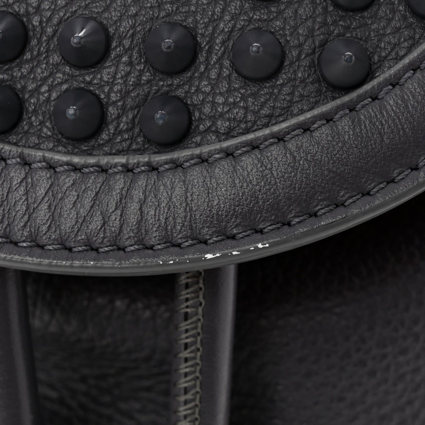 Calfskin Spiked Small Explorafunk Backpack Grey