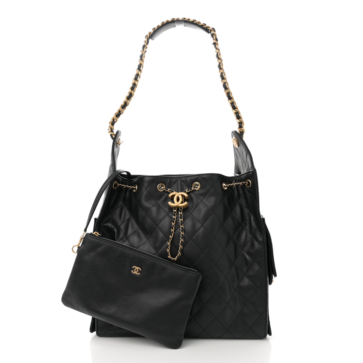 Chanel Caviar Quilted Medium Chanel 25 Handbag Black 3 of 11