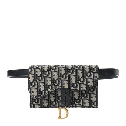 Christian Dior Oblique Saddle Belt Bag Blue 1 of 8
