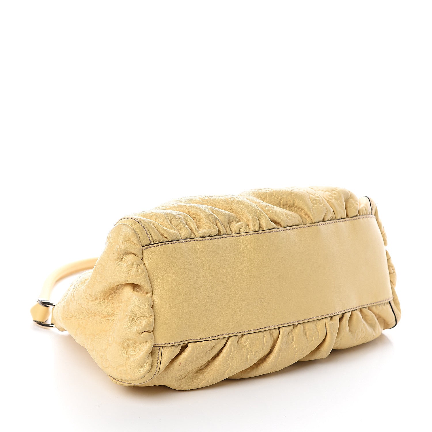Gucci Guccissima Small D Gold Ring Shoulder Bag Yellow 3 of 8