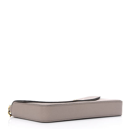 Louis Vuitton Empreinte Monogram Giant Felicie Pochette Tourterelle Creme 3 of 7