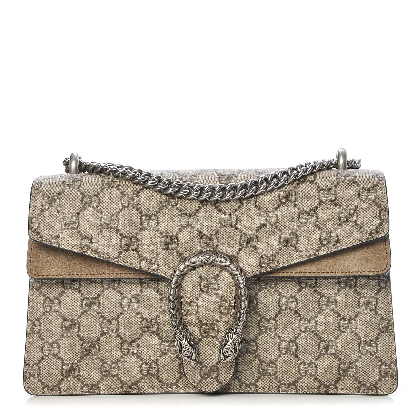 GG Supreme Monogram Small Dionysus Shoulder Bag Taupe