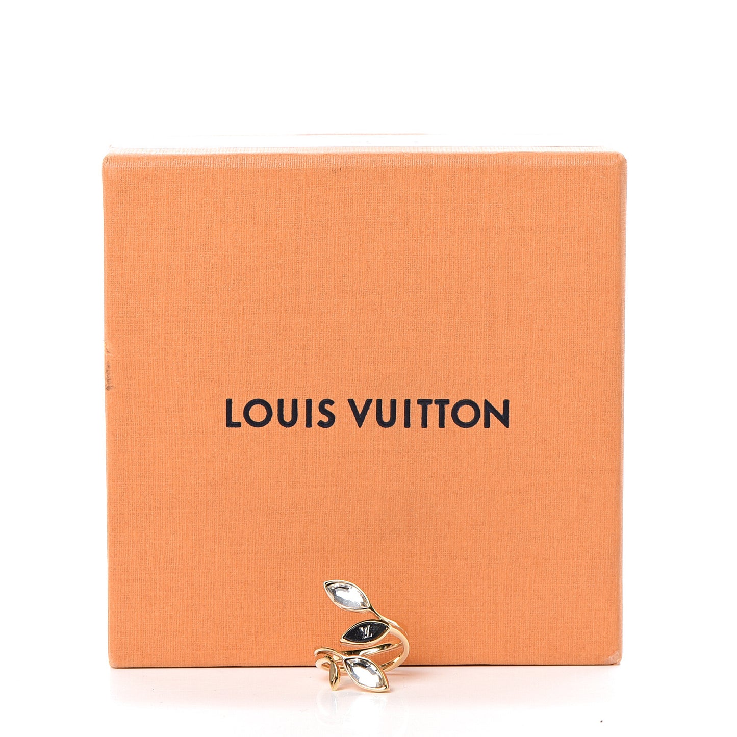 Crystal Wish Bone Ring XS Gold