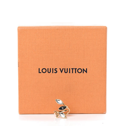 Louis Vuitton Crystal Wish Bone Ring XS Gold 5 of 5