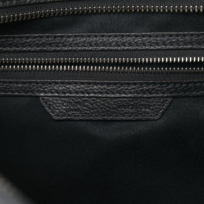 Celine Drummed Calfskin Mini Luggage Black 6 of 11