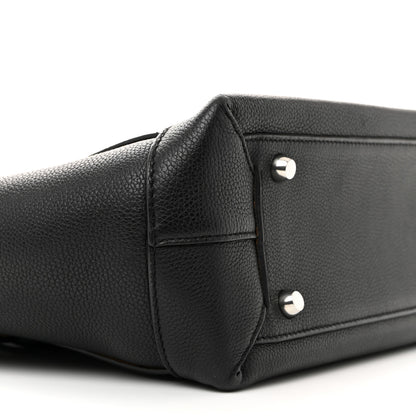Bottega Veneta Grained Calfskin Maxi Intrecciato Medium Arco Black 9 of 13