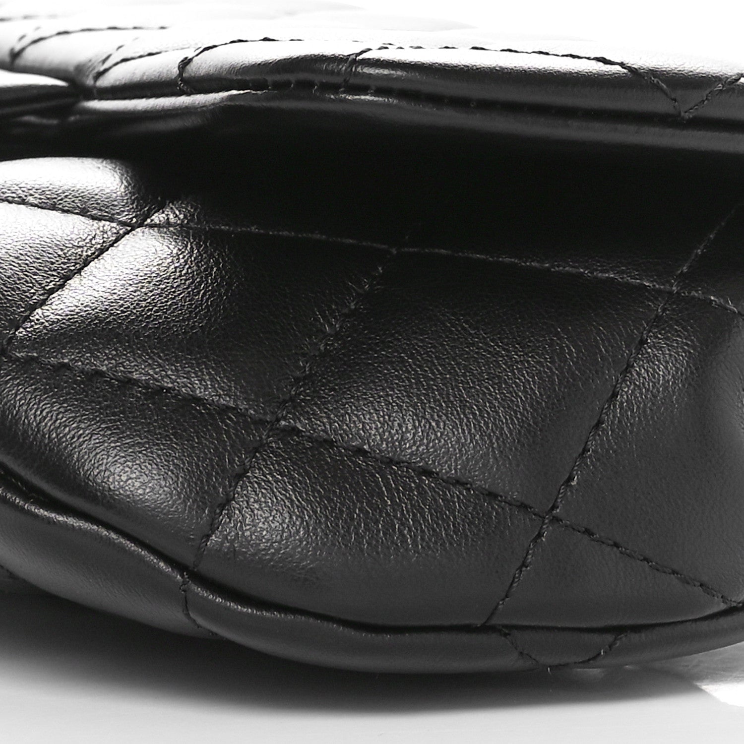 Chanel Calfskin Quilted CC Uniform Flap Belt Bag Black 10 of 11