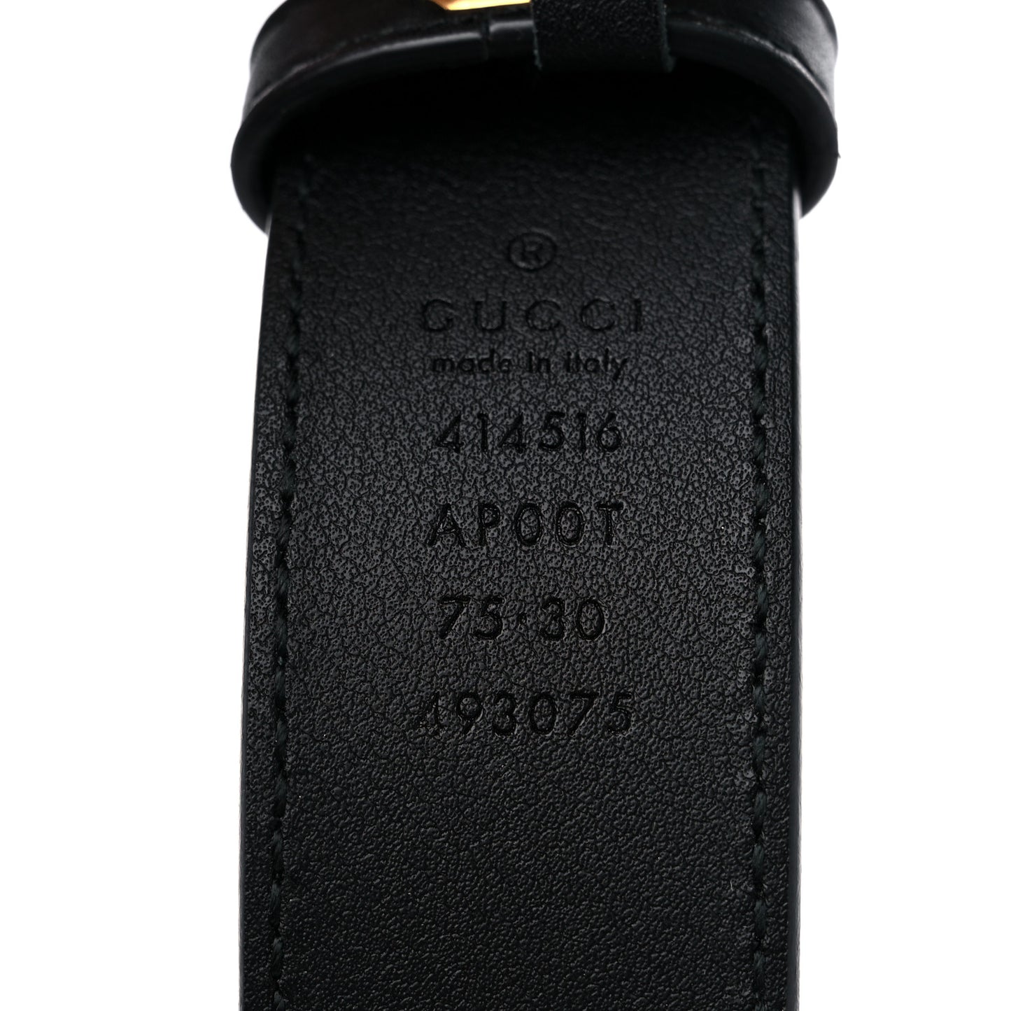 Calfskin Double G 30mm Belt 75 30 Black