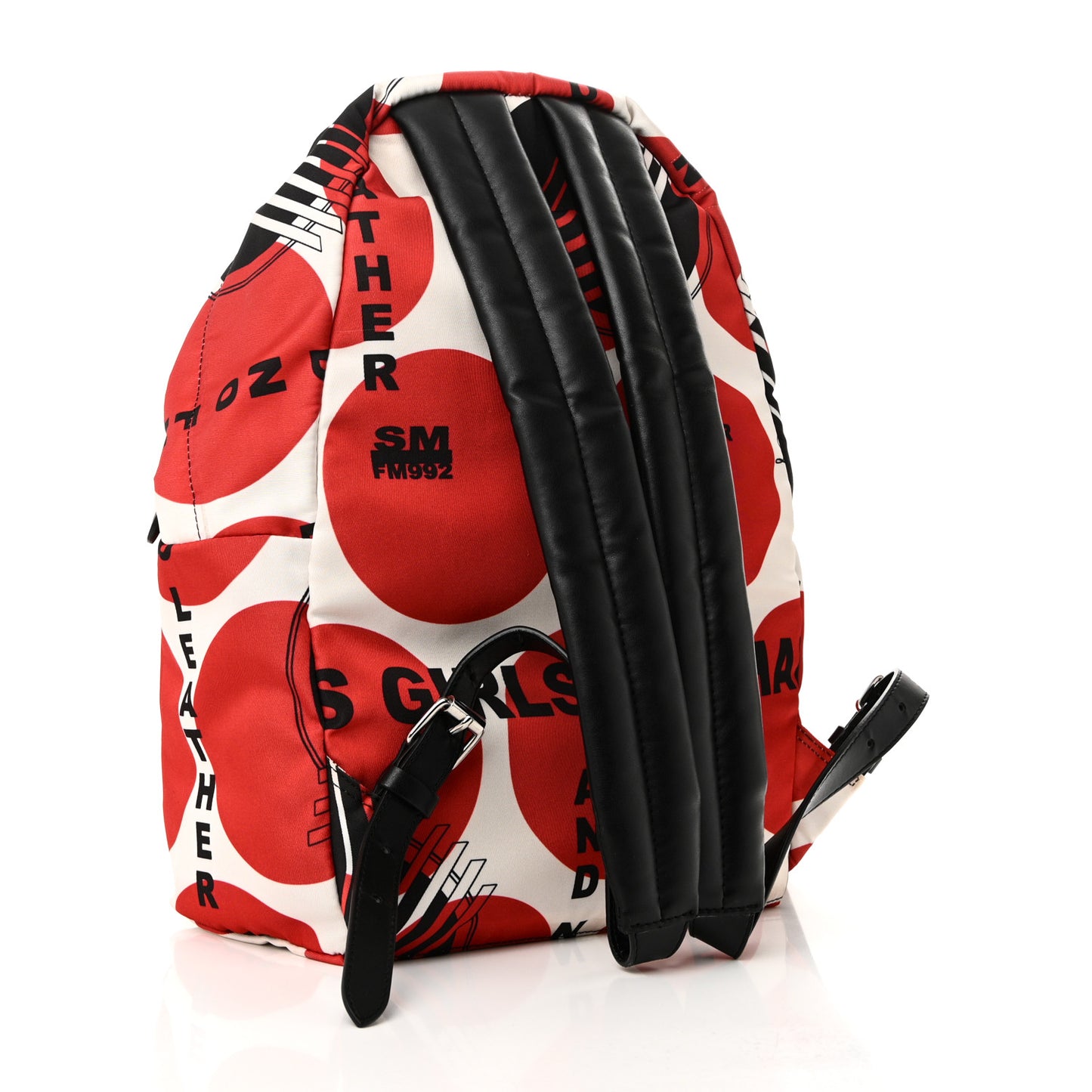 Nylon Eco Alter Nappa Thanks Girl Backpack Red White Black