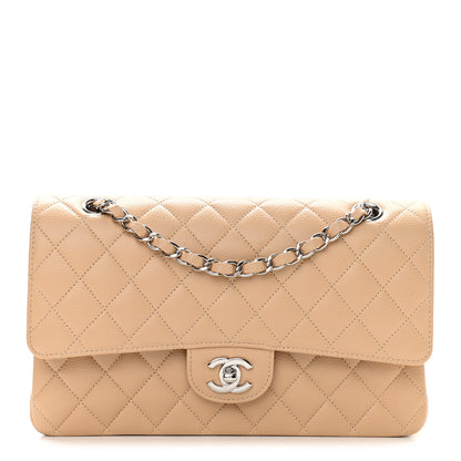 Chanel Caviar Quilted Medium Double Flap Beige 1 of 9