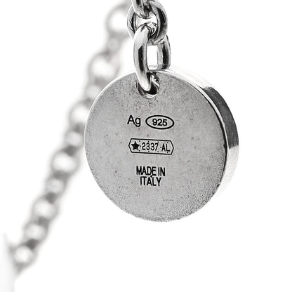 Bulgari Sterling Silver Ceramic Save The Children Pendant Necklace 5 of 7