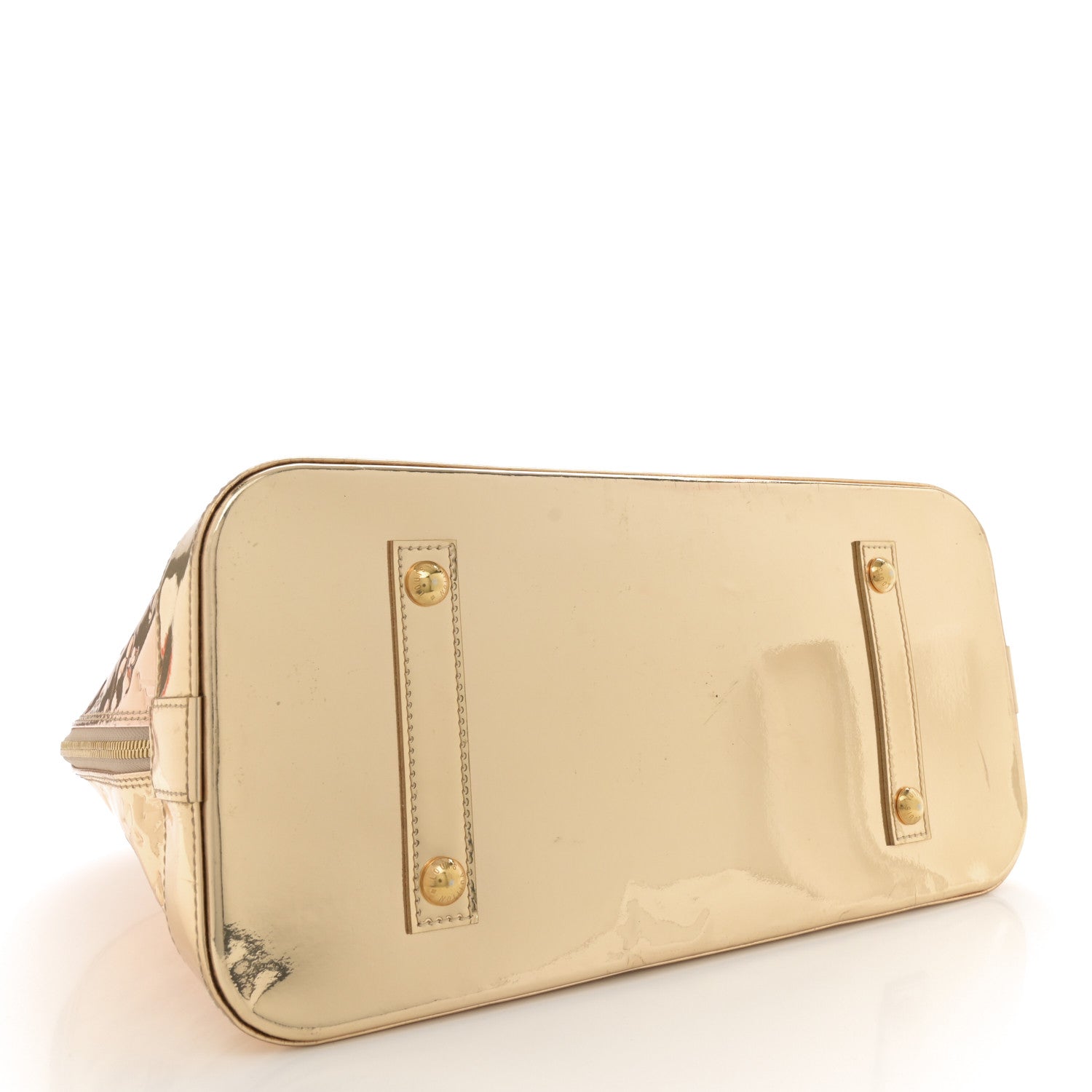 Louis Vuitton Monogram Miroir Alma MM Dore Gold 4 of 15