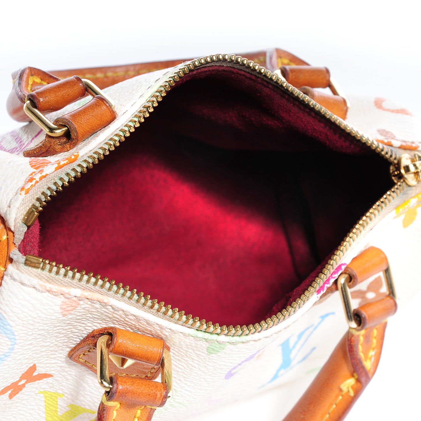 Monogram Multicolor Mini Sac HL Speedy White