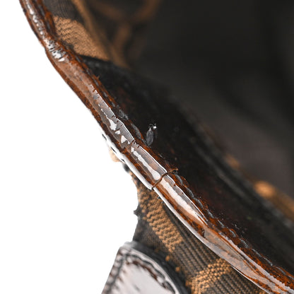 Fendi Zucca Patent Small Chef Shopping Tote Tobacco Moro 8 of 11