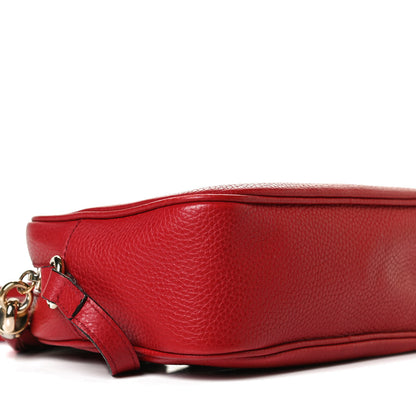 Gucci Pebbled Calfskin Small Soho Disco Bag Tabasco Red 10 of 16