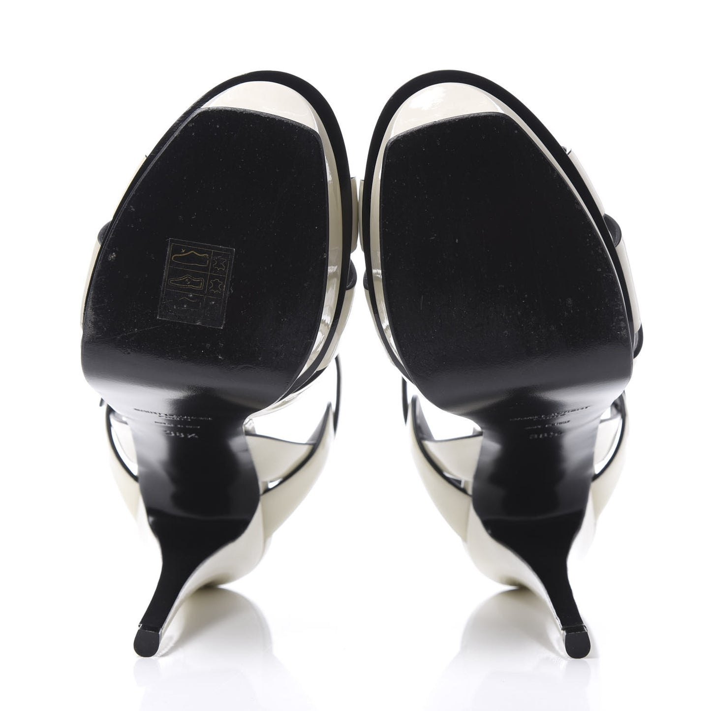 Patent Tribute 105 Platform Sandals 38.5 Ivory