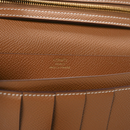 Hermes Epsom Bearn Gusset Wallet Gold 6 of 8